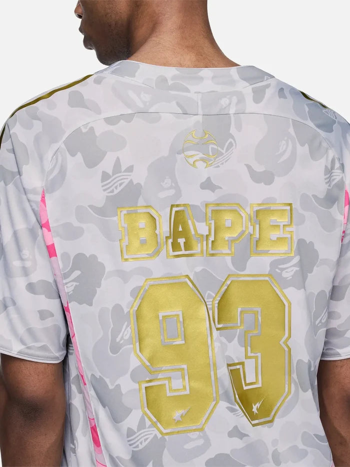 ADIDAS ORIGINALS adidas x Bape Teamgeist Tee – beyaz, arka görünüm