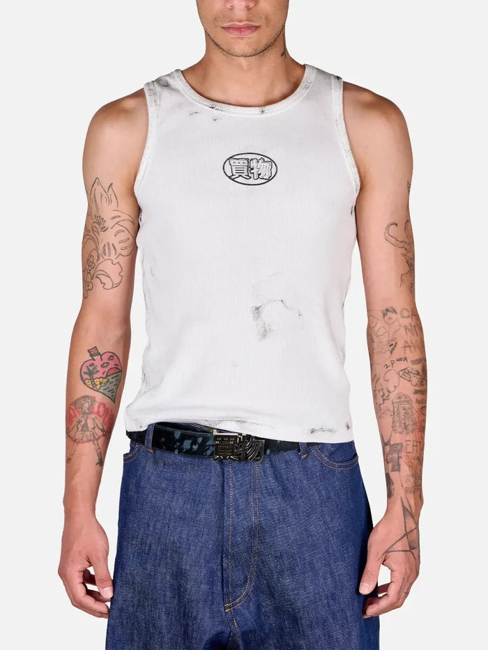 shopi go Yasaka Tank Top – Melange Grey, önden görünüm