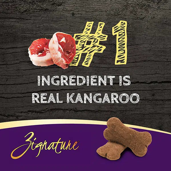 Zignature Ziggy Bar GF Kangaroo Treats For Dogs